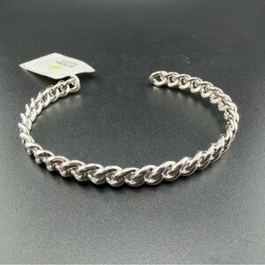 NWT Kendra Scott Silver Chain Cuff Fashion Bracelet size Small